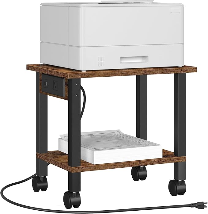 TUTOTAK 2 Tier Printer Stand, Rolling Printer Cart by ChoosetutotakFurnitureBuildYourCozyHome