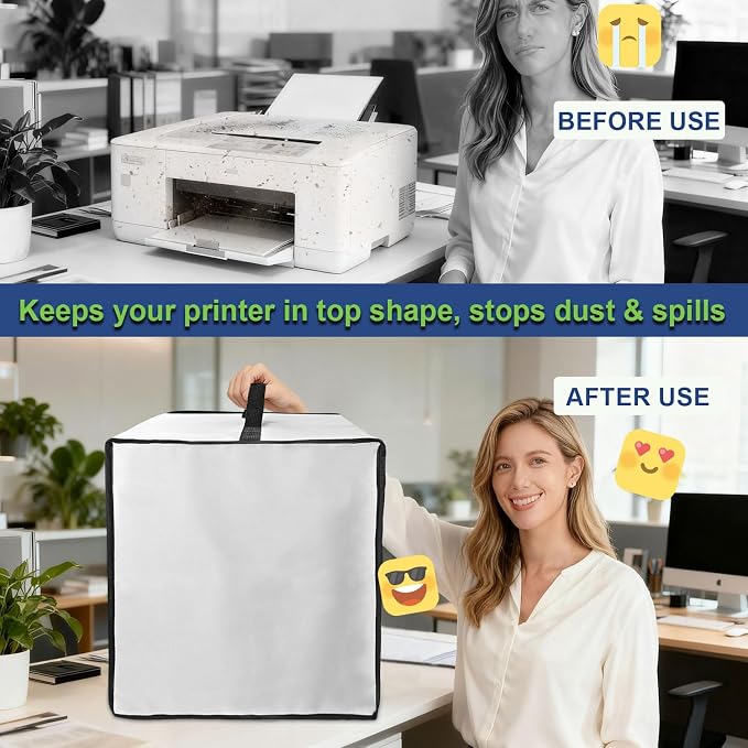Printer Cover for HP, Waterproof Anti-Static Dust-Proof Thick Printer Cover - Image 4