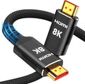 Snowkids 8K HDMI 2.1 Cable 12 ft, Non-Slip Nylon Braided, 48Gbps Ultra by Snowkids