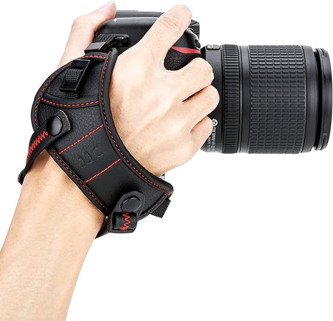 JJC Deluxe Microfiber Camera Hand Strap, Secure Padded Camera Holder Wrist Strap by JJC