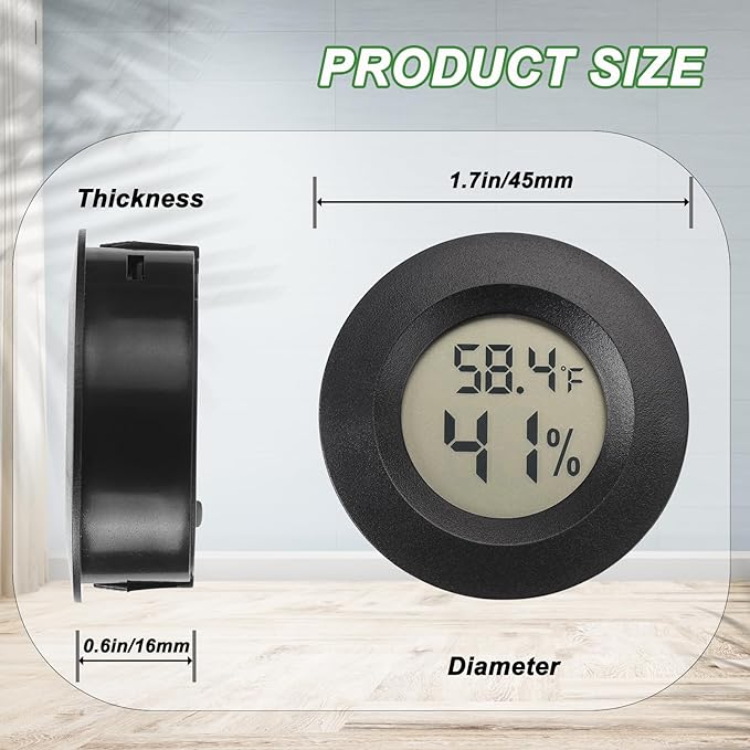 Mini Hygrometer Digital Thermometer Humidity Meter 15 Pack Hygrometer - Image 2