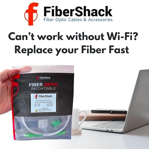 Fibershack - White SC/APC to SC/APC Fiber Optic Patch Cable FTTH Home Fiber - Image 6