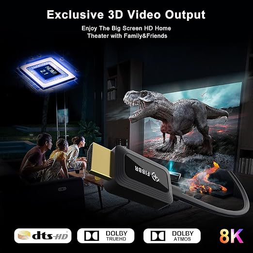 8K Fiber Optic HDMI Cable 50 ft, 48Gbps Ultra High-Speed HDMI 2.1 Cable 8K@60Hz - Image 6