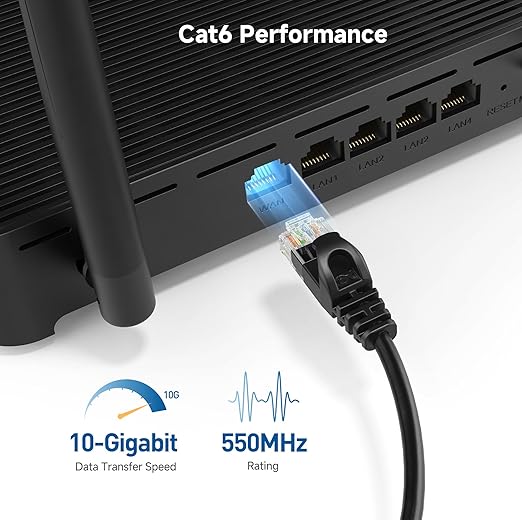 Cable Matters 10Gbps Snagless Cat 6 Ethernet Cable - 5ft - Image 3
