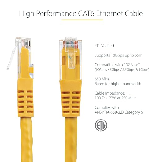StarTech 4ft CAT6 Ethernet Cable - Image 2