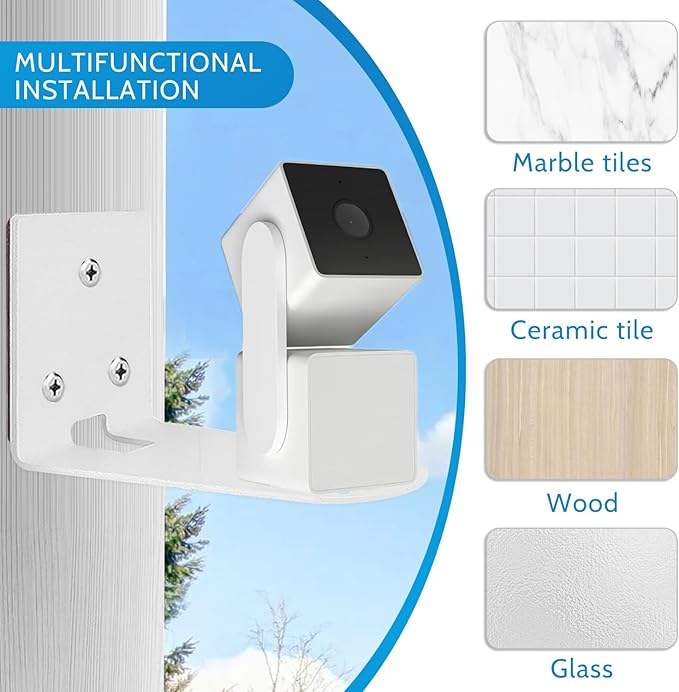 2Pack Adhesive Metal Wall Mount Bracket, Compatible - Image 5