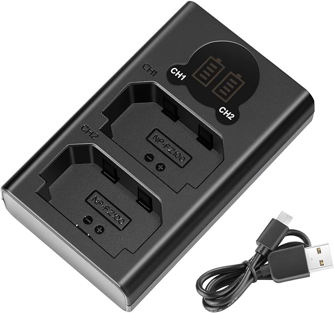 Neewer Dual USB Charger for Sony NP-FZ100 Battery, Compatible by Neewer