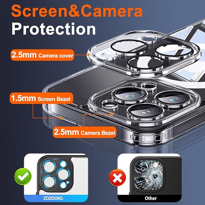 Magnetic for iPhone 14 Pro Max Case Clear - Image 6