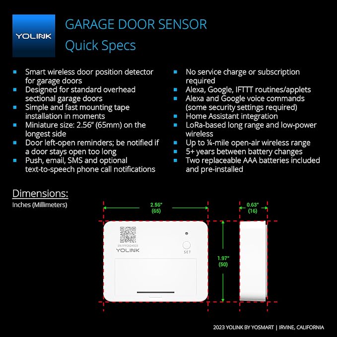 YoLink Smart Garage Door Solution Kit - Image 3