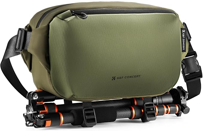 K&F CONCEPT Camera Sling Bag Crossbody Bag Waterproof Camera Shoulder Backpack by KFCONCEPT