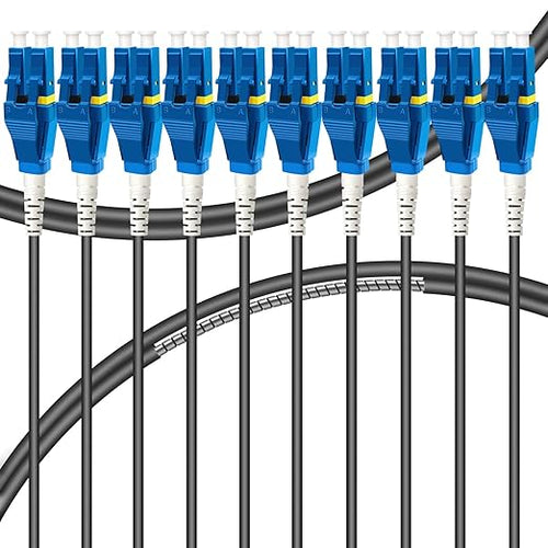 10-Pack - 3m Uniboot LC to LC Armored Fiber Patch Cable, Singlemode 9/125um by Bangun