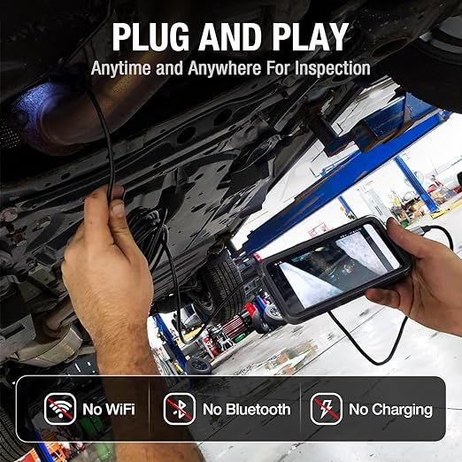 USB C Endoscope Camera with Light, Teslong Type-C Snake Borescope Camera with 8 - Image 3