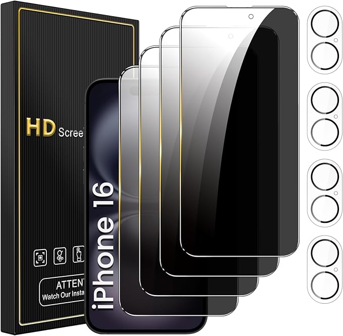 Romkasi 4 Pack Privacy Screen Protector by Unknown