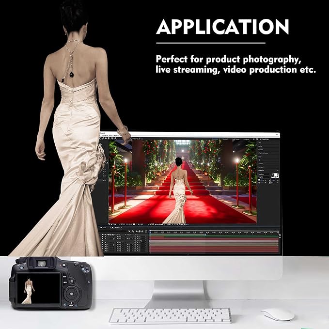 Black Photo Backdrop for Photoshoot, Fabric Background for Product Photography - Image 4