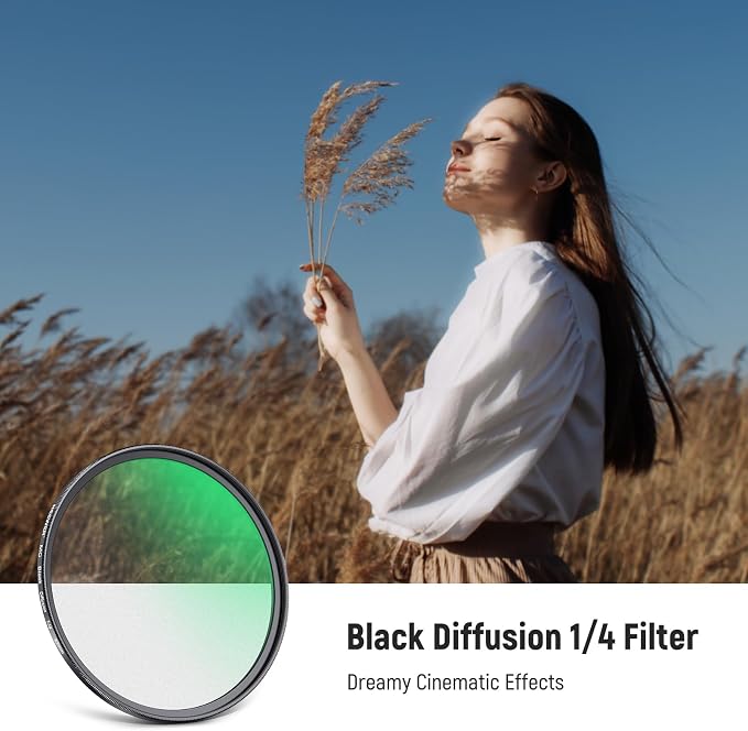 NEEWER 43mm Black Diffusion 1/4 Filter - Image 2