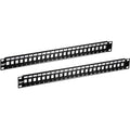 TRENDnet 24-Port Blank Keystone 1U Patch Panels, 1U 19" Metal Rackmount Housing by TRENDnet