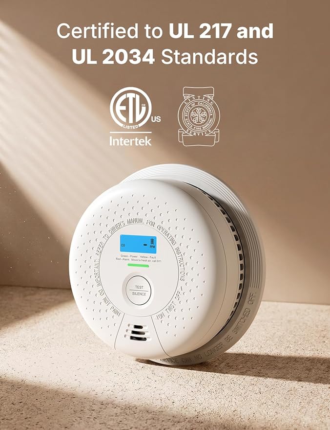 X-Sense Smoke and Carbon Monoxide Detector Combo 10-Year Battery, Wireless - Image 2