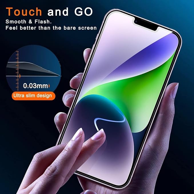 Ferilinso for iPhone 14 Plus iPhone 13 Pro Max Privacy Screen Protector 2 Pack - Image 8