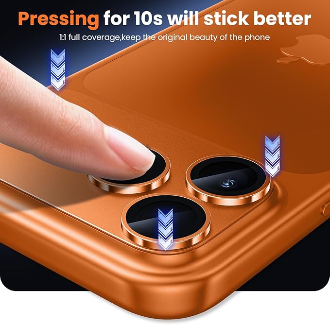 WSKEN for iPhone 17 Pro Camera Lens Protector, Metal Aluminum Alloy Tempered - Image 5