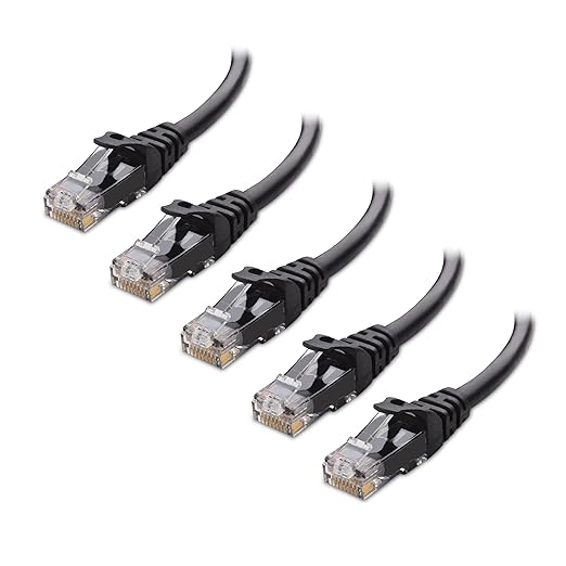 Cable Matters 10Gbps 5-Pack Snagless Cat 6 Ethernet Cable - 14ft by CableMatters