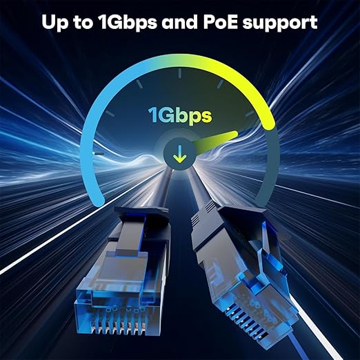 Cat6 Ethernet Cable 1 FT, Snagless Short Cat 6 Patch Cord, RJ45 Pure Copper - Image 2