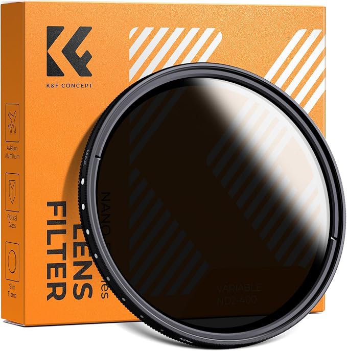 K&F CONCEPT 82mm Variable ND2-ND400 ND Lens Filter by KFCONCEPT