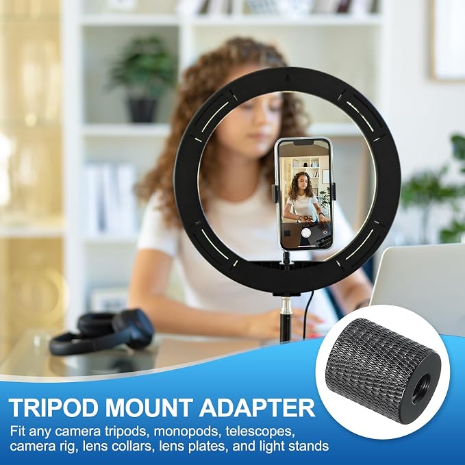 PATIKIL Tripod Screw Adapter 1/4" Female to M10 Male, 18 mm - Image 4