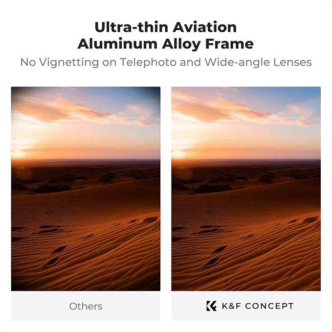 K&F CONCEPT 52mm Shockproof & Ultra Low Reflectivity MCUV Lens Protection Filter - Image 7