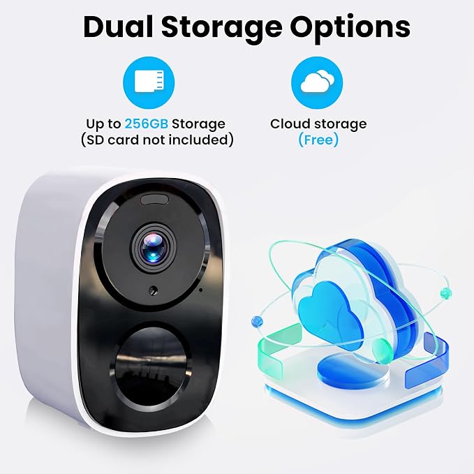2026 Upgraded 2K Security Cameras Wireless Outdoor, Free Cloud Storage - Image 3