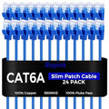 Rapink Patch Cables Cat6a 0.5ft Slim, Cat6a Ethernet Patch Cable 10G Support by Rapink