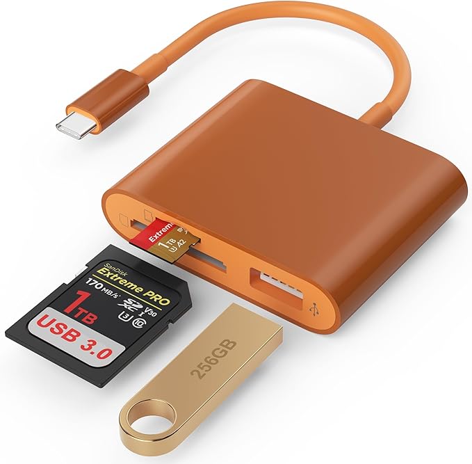 SD Card Reader, USB 3.0 Type C High Speed to SD/TF Card Adapter - Image 8