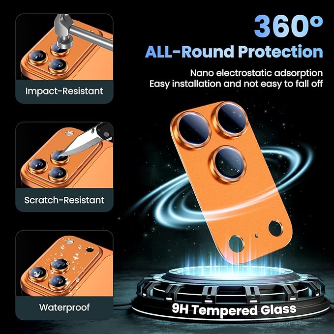 Uyiton Compatible with iPhone 17 Pro Camera Lens Protector - Image 2