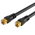 Cables Direct Online Coaxial Cable 20FT Black Coax RG6 Male F Type Extension by CablesDirect