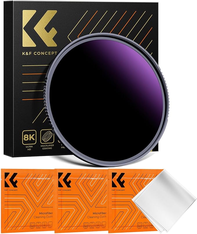 K&F CONCEPT 72mm ND1000000 ND Lens Filter Solar Eclipse Neutral Density Lens by KFCONCEPT