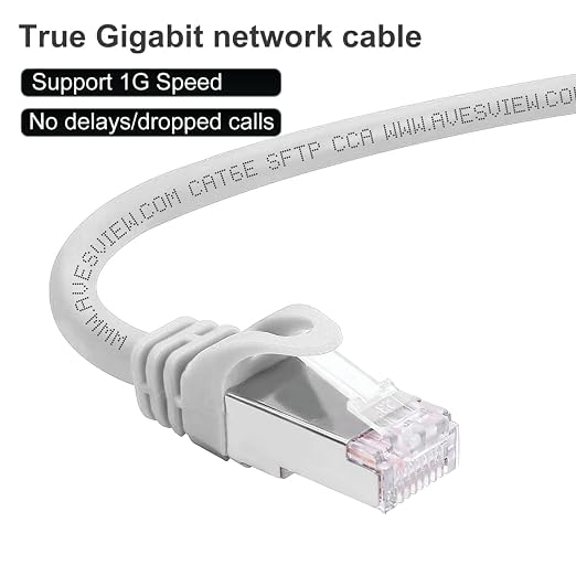 Shielded CAT 6 Ethernet Cable 10FT, Indoor High-Speed 10Gbps Snagless 10 FT - Image 4