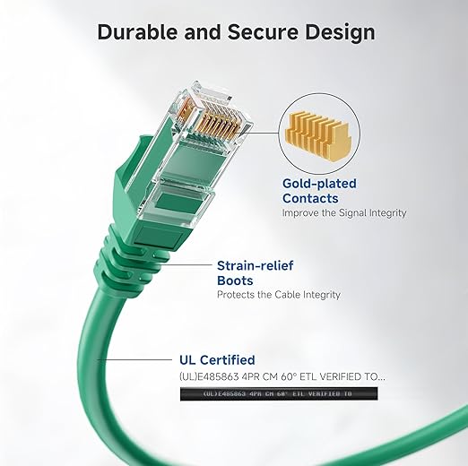 Cable Matters 10Gbps Snagless Cat 6 Ethernet Cable - 30ft - Image 4