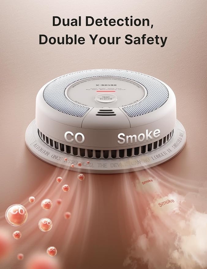X-Sense 6-Pack Wireless Interconnected Combination Smoke and Carbon Monoxide - Image 6