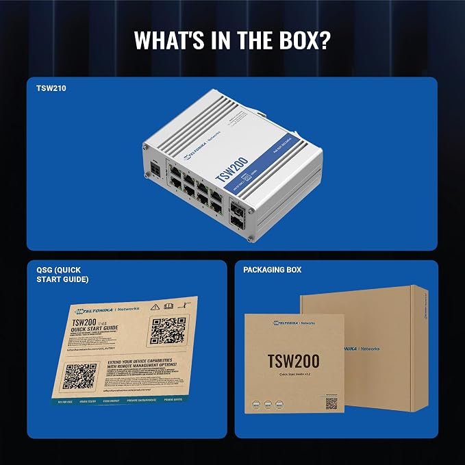 Teltonika TSW200 Industrial PoE+ Unmanaged Ethernet Switch - Image 6