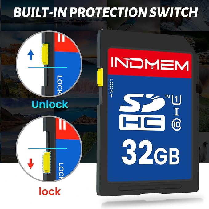 SD Card 32GB, High Speed Full HD Video Recording Secure Digital Cards - Image 2