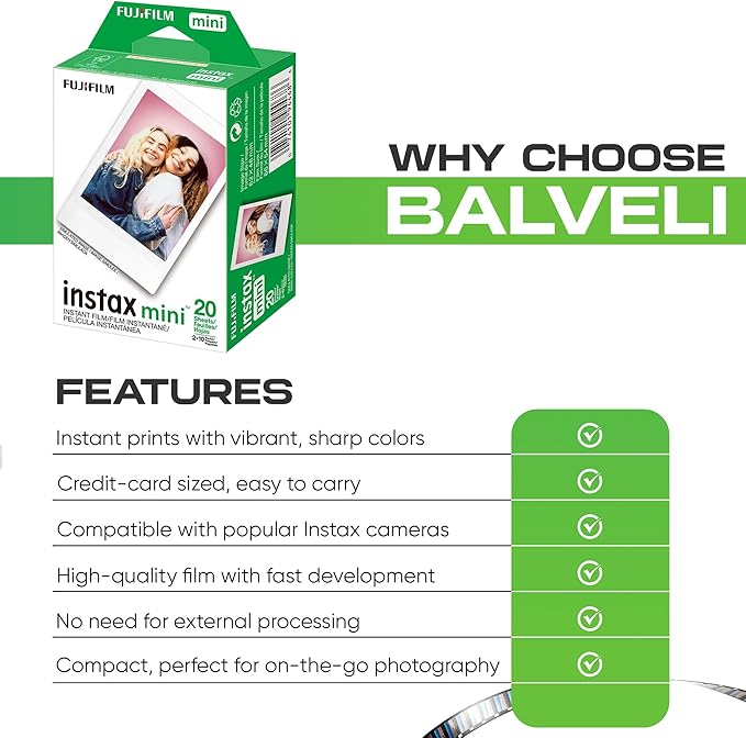 Fujifilm Instax Mini Film ISO 800, Six Twin Packs 120 EXP Total Compatible - Image 5