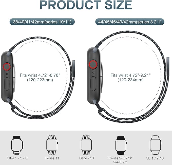 Original Stainless Steel Mesh Loop Compatible - Image 2