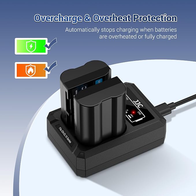JJC BLH-1 Battery Charger USB Dual Slot - Image 6