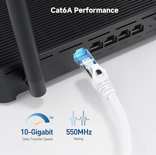 Cable Matters 10Gbps Snagless Shielded Cat 6A Ethernet Cable - 25ft - Image 3