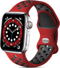 Lerobo Band for iWatch Band 41mm 40mm 42mm 38mm, Soft Silicone Sport Breathable by Lerobo