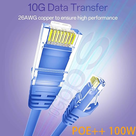 Cat 6 Ethernet Cable 1FT 10Pack, Cat6 Ethernet Patch Cable 10Gbps, High-Speed - Image 2