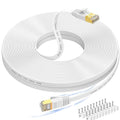 Cat 7 Ethernet Cable 100 ft High Speed, Flat Internet Network LAN Wire by Folishine