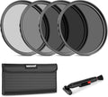 NEEWER 77mm ND Lens Filter Kit: ND2 ND4 ND8 ND16, Lens Cleaning Pen, Filter by Neewer