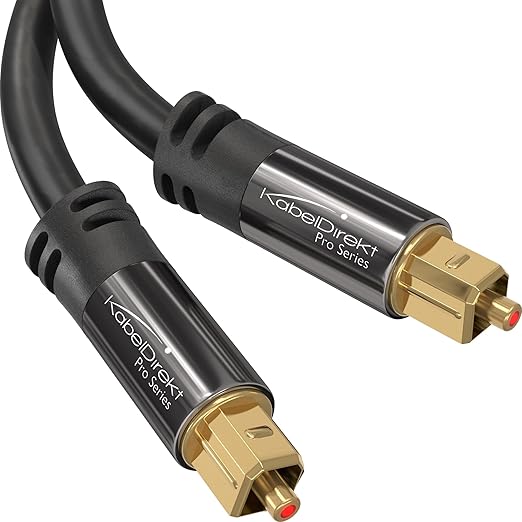 KabelDirekt – Optical Audio Cable – 3ft – Designed in Germany – Digital Optical by Kabeldirekt