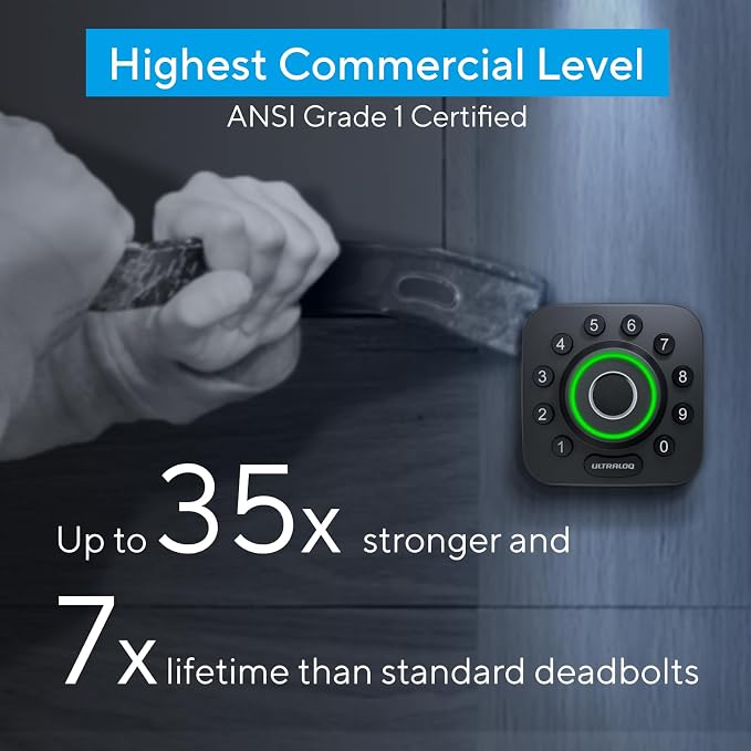 ULTRALOQ U-Bolt Pro Bluetooth Smart Lock, Smart Deadbolt Lock - Image 6