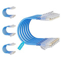 Cat6 Slim Patch Cables 1 Feet 24-Pack Blue, Cat6a Patch Cables 10Gbps 550MHz by Unknown